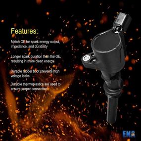 img 1 attached to ENA Ignition Coil Pack: High-Quality Replacement Compatible with Ford F150, Mustang & More (DG508 FD503)