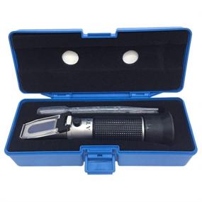 img 4 attached to Brix Refractometer with ATC - Dual Scale for Wine Making, Beer Brewing, and Homebrew Kit: Specific Gravity & Brix Hydrometer