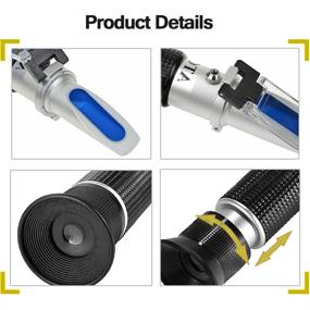 img 1 attached to Brix Refractometer with ATC - Dual Scale for Wine Making, Beer Brewing, and Homebrew Kit: Specific Gravity & Brix Hydrometer
