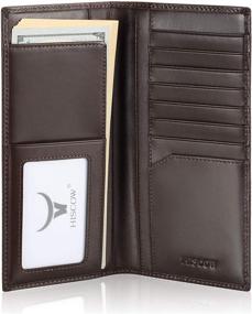 img 4 attached to 💼 HISCOW Black Bifold Wallet with Convenient Compartments