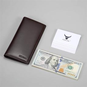 img 3 attached to 💼 HISCOW Black Bifold Wallet with Convenient Compartments