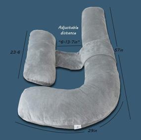 img 3 attached to H-Shaped Pregnancy Pillow with Cover: Ultimate Comfort for Expecting Moms