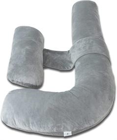 img 4 attached to H-Shaped Pregnancy Pillow with Cover: Ultimate Comfort for Expecting Moms