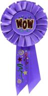 beistle rs189 wow rosette 2 inch logo