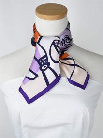 img 2 attached to 🧣 Corciova 21x21 Silk Neck Scarfs for Women - 100% Real Mulberry Silk Scarves