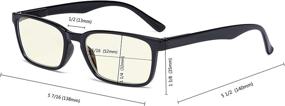 img 1 attached to 👓 Eyekepper Blue Light Filter Glasses for Women and Men - Anti-UV Ray Cut Digital Screen Glare Computer Readers - Tortoise, +1.50" Power