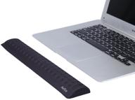 🖥️ aelfox ergonomic keyboard wrist rest for compact slim 87 key gaming keyboard/computer/mac (14.17&#34; x 2.32&#34; x 0.7&#34;, black) logo