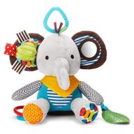 🐘 skip hop bandana buddies: elephant baby toy with teething, rattle & multiple textures logo