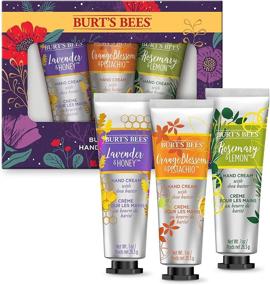 img 3 attached to 🎁 Burt's Bees Hand Cream Trio Gift Set: Indulge with Shea Butter Hand Creams in Lavender & Honey, Orange Blossom & Pistachio, and Rosemary & Lemon Scents