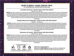 img 1 attached to 🎁 Burt's Bees Hand Cream Trio Gift Set: Indulge with Shea Butter Hand Creams in Lavender & Honey, Orange Blossom & Pistachio, and Rosemary & Lemon Scents