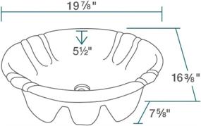 img 2 attached to 💧 O1815-Bisque Porcelain Overmount Bathroom Sink Ensemble with Chrome Pop-Up Drain