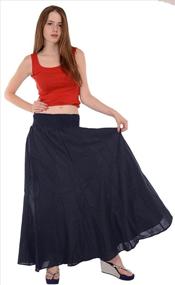 img 3 attached to 👗 Stylish Black Cotton Beach Evening Skirt - Women's Clothing Skirts Collection