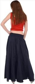 img 1 attached to 👗 Stylish Black Cotton Beach Evening Skirt - Women's Clothing Skirts Collection