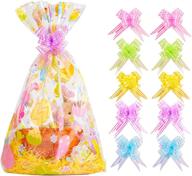 easter gift set: 40pcs cellophane bags with pull bow - perfect for presents and wine bottles! logo