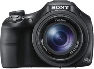компактная цифровая камера sony hx400v: захватывая великолепие с 50-кратным оптическим зумом в черном цвете. логотип