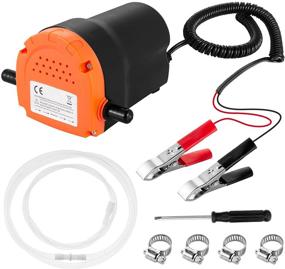 img 4 attached to Orange 12v 80W Oil Change Pump Extractor - Efficient Engine Oil Extraction Pump for Car, Boat, Marine, Motorbike, Truck, RV, ATV, and More Vehicles