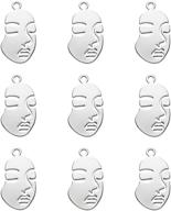 fashewelry pendants 33 5x17 5x1mm abstract platinum logo