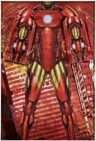 img 3 attached to 🔥 Premium Marvel Iron Man Comfy Throw Blanket with Sleeves for Adults - 48 x 71 Inches