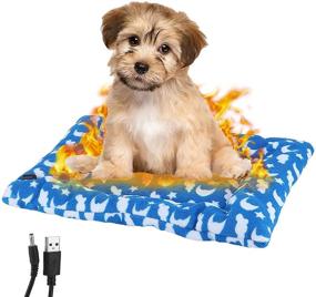 img 4 attached to 🔥 SEGMINISMART Pet Electric Heating Pad: Adjustable Temperature Heated Mat for Dogs and Cats