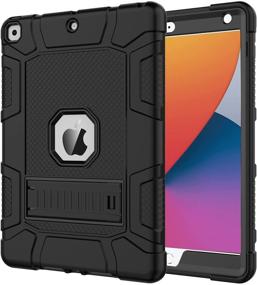 img 4 attached to ⚫️ Azzsy Case for iPad 9th Gen / iPad 8th Gen / iPad 7th Gen (10.2 Inch), Slim Heavy-Duty Shockproof Rugged Protective Case for iPad 10.2 Inch, Black – 2021/2020/2019 Model