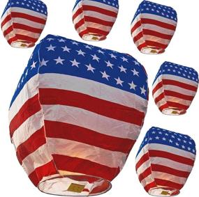 img 3 attached to 🏮 Environmentally-friendly Chinese Sky Lanterns: 100% Biodegradable Paper Lanterns with Fire-Resistant Material for Weddings, Birthdays, Memorials, and Celebration Events (Pack of 6)