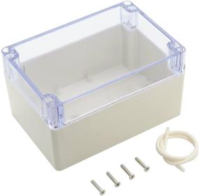 img 4 attached to LeMotech ABS Plastic Junction Box - Dustproof Waterproof IP65 Electrical Enclosure Box - Universal Project Enclosure Grey with PC Transparent Clear Cover - 6.3 x 4.3 x 3.5 inch (160 x 110 x 90 mm)