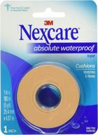 🌟 nexcare absolute waterproof first aid tape: #1 in u.s. hospital tapes - sports-proof protection, water/dirt/germ barrier! логотип