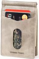 💼 men's slim bifold wallet with id window - essential accessories for men logo