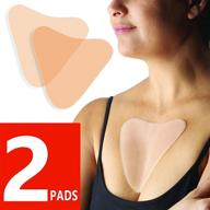 👙 pack of 2 invisible chest wrinkle pads - decollete anti wrinkle pads for cleavage wrinkle prevention - fast results from 1st use! hypoallergenic anti-wrinkles patch, reusable anti-aging sticker by dosensepro logo