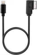 🔌 car audio charging adapter cord for apple iphone 12 11 xs max xr x 8 7 6: compatible with audi a3/a4/a5/a6/a8/s4/s6/s8/tt, ami mmi mdi aux interface dongle for vw tiguan cc magotan logo