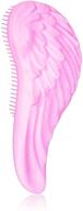 👼 kamossa pink angel wing hair brush - detangle and style with ease for thick, thin, curly or straight hair - wet or dry hairbrush for women, adults & kids - no more tangles! logo