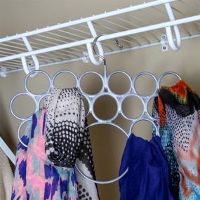 img 1 attached to 🧣 Organize Your Scarves with the Home-X Nonslip Circular Loops Scarf Hanger