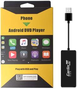 img 4 attached to Wired CarPlay Dongle for Car Screen with Android System 4.4.2 or Above 🚗 - Supports Android Auto, Mirroring, USB Connect, SIRI Voice Control, Google Maps, Upgrade - Black