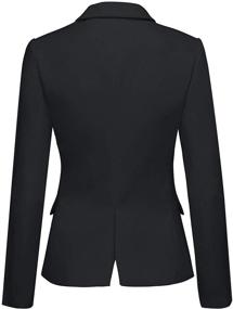 img 3 attached to 👚 Womens Notched Sleeves Button Pocket Suiting & Blazers: Chic Addition to your Women's Clothing Collection