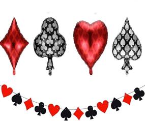img 3 attached to Casino Party Decorations - Vegas Birthday, 40th/50th Poker Balloons, Theme Supplies for Casino Night, Poker Events & Casino Birthday Décor