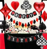 casino party decorations - vegas birthday, 40th/50th poker balloons, theme supplies for casino night, poker events & casino birthday décor logo