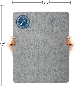 img 3 attached to 🧵 MOHOM 17x13.5 Wool Pressing Mat - Premium 100% New Zealand Felted Wool Ironing Pad for Quilters, Sewing, Quilting Supplies, and Notions