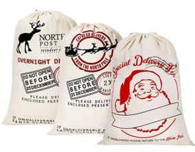 img 4 attached to 🎅 HBlife Personalized Santa Sack 19: Premium Retail Store Fixtures & Equipment for the Holiday Season