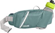 camelbak podium flow bike hydration belt: easy access bottle pocket, adjustable waist buckle, secure zipper pocket - 21 ounce riding belt logo