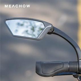 img 3 attached to 🚲 MEACHOW Scratch Resistant Glass Lens Handlebar Bike Mirror ME-002 - Rotatable Safe Rearview Bicycle Mirror