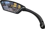 🚲 meachow scratch resistant glass lens handlebar bike mirror me-002 - rotatable safe rearview bicycle mirror logo