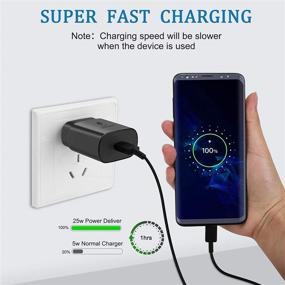 img 1 attached to 🔌 Супербыстрая зарядка Samsung USB C, 25W с кабелем Type C 5FT для Samsung Galaxy S21/S21 Ultra 5G/S21 Plus/S20/S20 Ultra/Note 20/Note 20 Ultra/Note 10/Note 10 Plus/Z Fold 3/Flip 3 - Улучшенный SEO