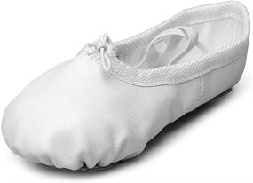 img 4 attached to High-Quality MAX Leather Dance Shoes for Girls - Perfect for Ballet, Gymnastics, and More