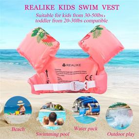 img 2 attached to 🏊 REALIKE Swim Vest: Ultimate Swimming Aid for Toddler - Suitable for 22-58lbs Kids - Unisex Design for Boys & Girls