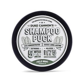 img 4 attached to Duke Cannon Supply Co. Mens Shampoo Puck: 💆 Field Mint Sulfate-Free Formula for Over 175 Washes (4.5 Oz)