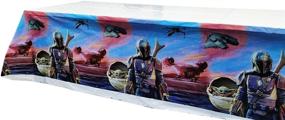 img 4 attached to 🚀 Galactic Star Wars Party Tablecloth, 70.8 x 42.5 Inch - Premium Galaxy Wars Party Supplies!