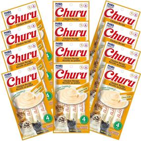 img 4 attached to Inaba Churu Chicken Recipe Creamy 🐱 Purée Cat Treats – 48 Tubes: Lickable Delights!