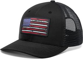 img 4 attached to Boticci American Trucker Adjustable Snapback Sports & Fitness for Team Sports
