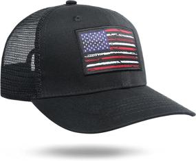 img 3 attached to Boticci American Trucker Adjustable Snapback Sports & Fitness for Team Sports