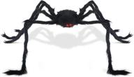 🕷️ halloween decorations - jiaqee 4.9 ft scary hairy giant spider for outdoor halloween decor, halloween spider логотип